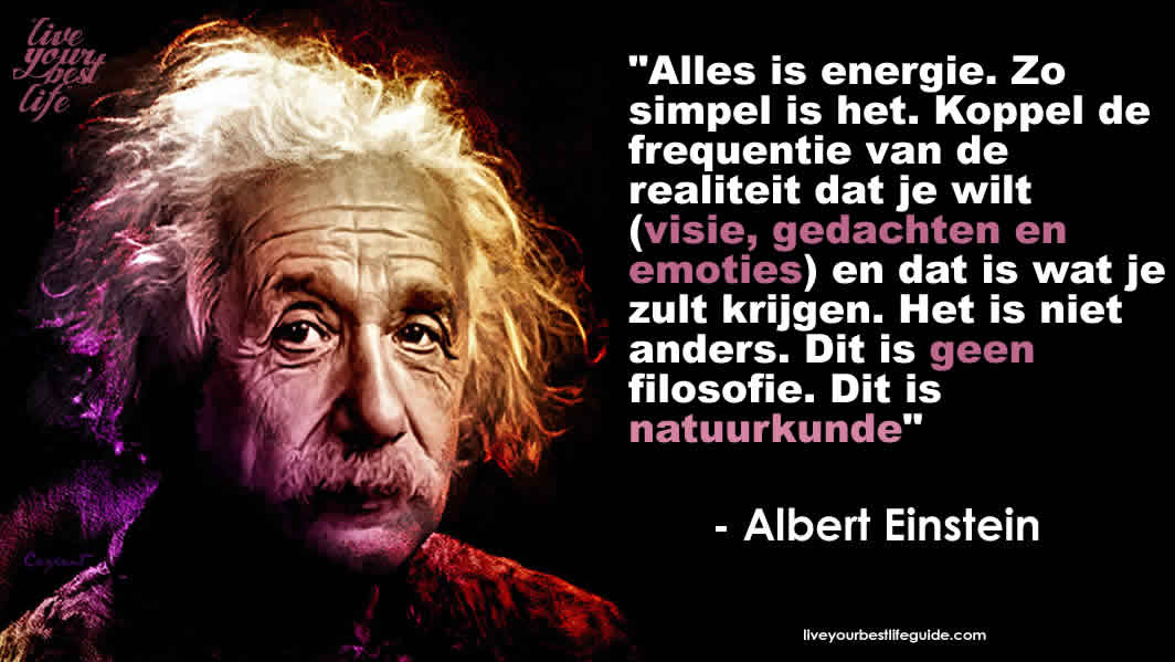 Einstein alles is energie